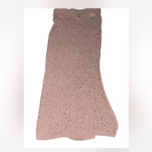 H&M Pink Asymmetrical Trumpet Maxi Skirt